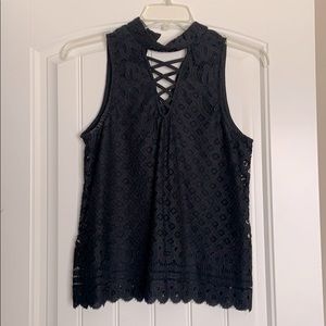Black Sleeveless Top